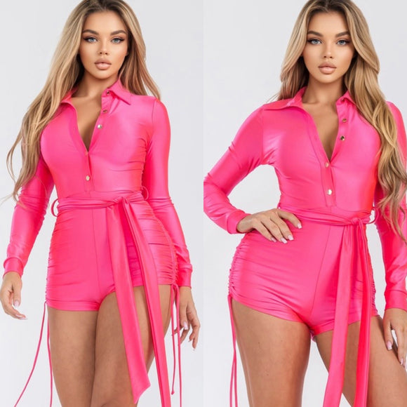 Candy Satin Romper