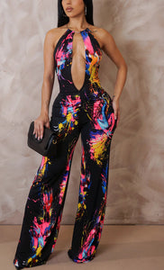 Paint splash jumpsuit