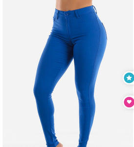 Heart Super Stretch Jeans (Royal)