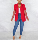 Glamm Blazer (Red)