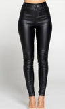 Faux Leather Thick Pants