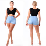 Heart Shorts Super Stretch (light denim)