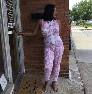 Pretty in Pink Inspired Jumpsuit