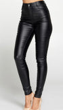 Faux Leather Thick Pants